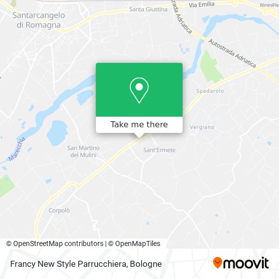 Francy New Style Parrucchiera map