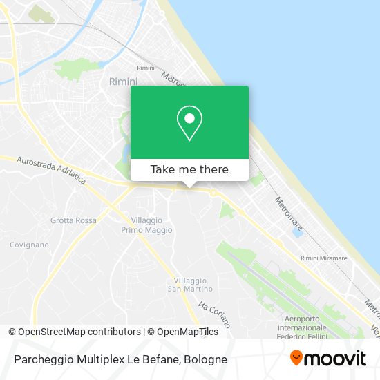 Parcheggio Multiplex Le Befane map