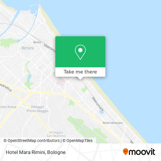 Hotel Mara Rimini map