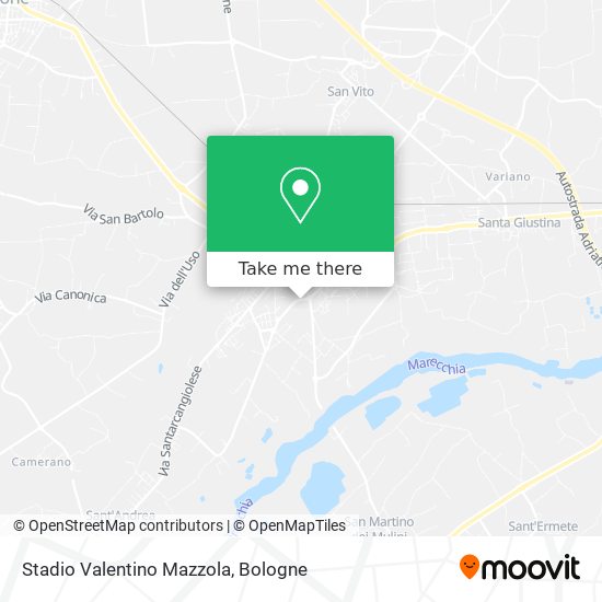 Stadio Valentino Mazzola map