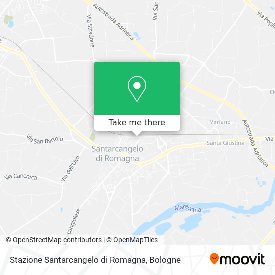 Stazione Santarcangelo di Romagna map