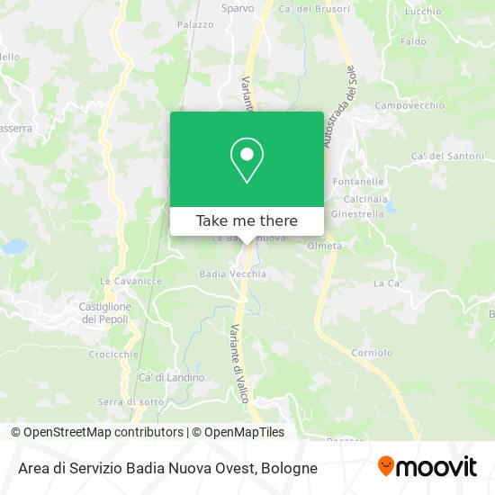 Area di Servizio Badia Nuova Ovest map