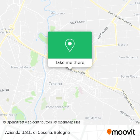 Azienda U.S.L. di Cesena map