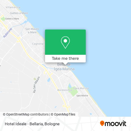 Hotel Ideale - Bellaria map