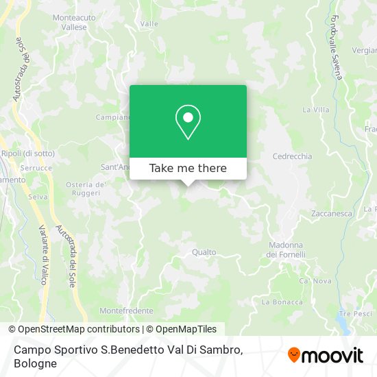 Campo Sportivo S.Benedetto Val Di Sambro map