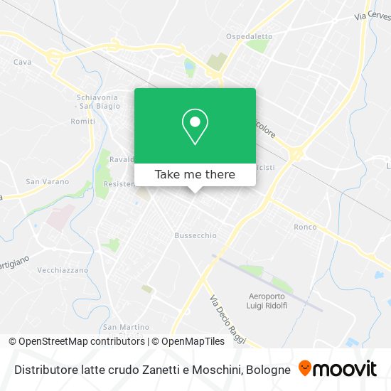 Distributore latte crudo Zanetti e Moschini map