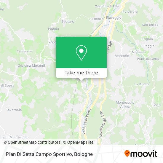 Pian Di Setta Campo Sportivo map