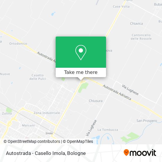 Autostrada - Casello Imola map