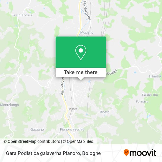 Gara Podistica galaverna Pianoro map