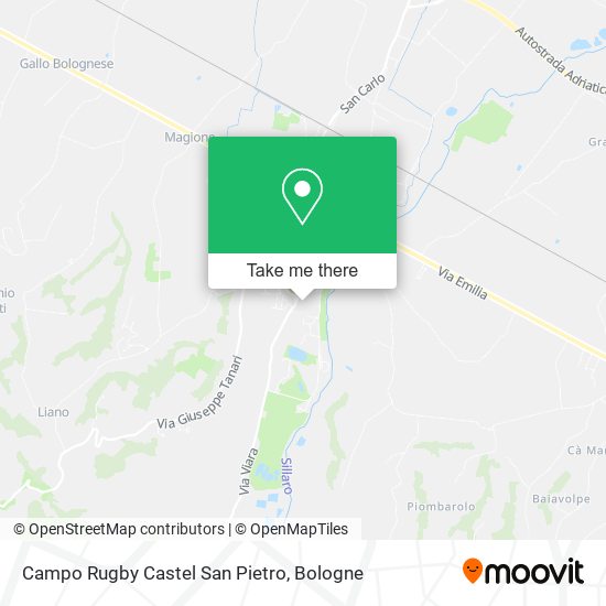 Campo Rugby Castel San Pietro map