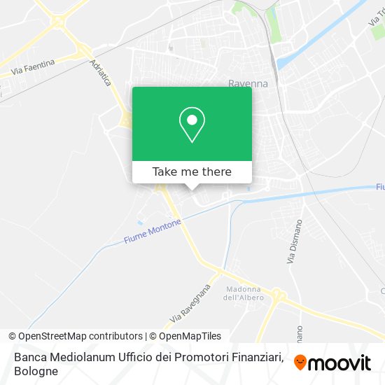 Banca Mediolanum Ufficio dei Promotori Finanziari map
