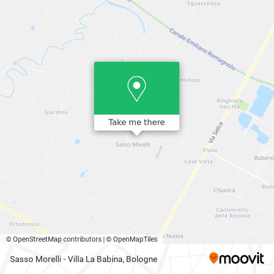 Sasso Morelli - Villa La Babina map