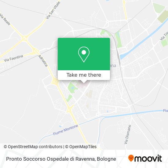 Pronto Soccorso Ospedale di Ravenna map