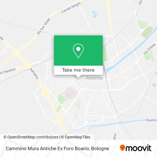 Cammino Mura Antiche Ex Foro Boario map