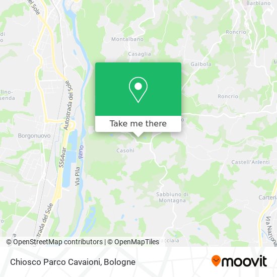 Chiosco Parco Cavaioni map