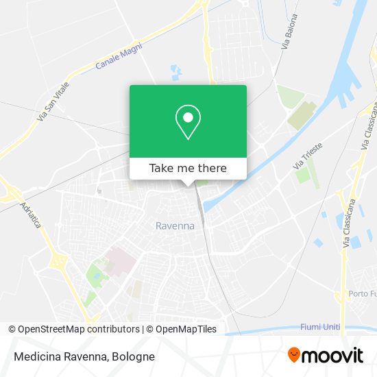 Medicina Ravenna map