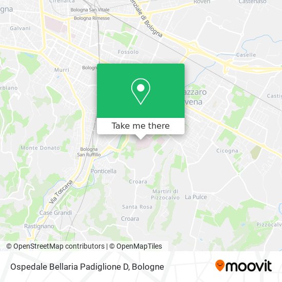 Ospedale Bellaria Padiglione D map