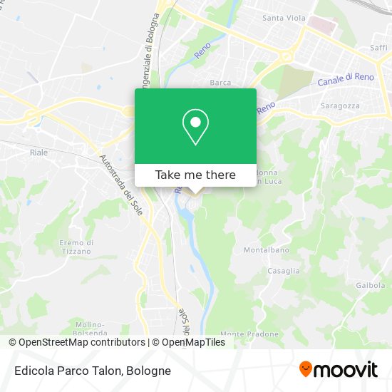 Edicola Parco Talon map