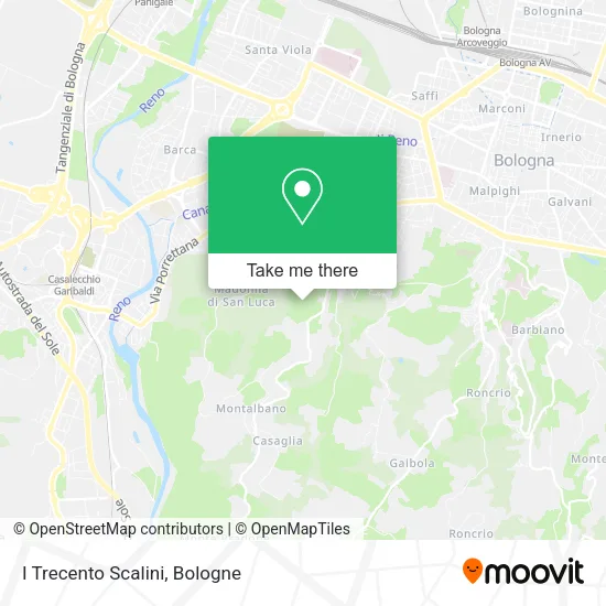 I Trecento Scalini map
