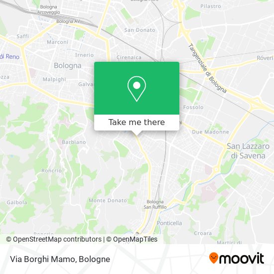 Via Borghi Mamo map