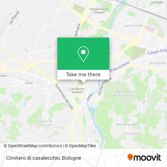 Cimitero di casalecchio map