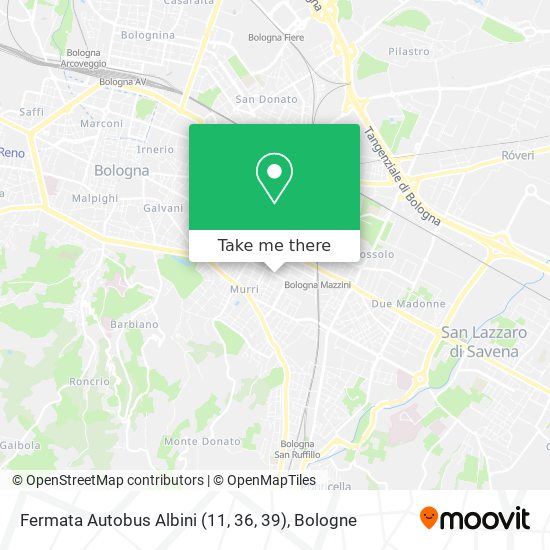 Fermata Autobus Albini (11, 36, 39) map