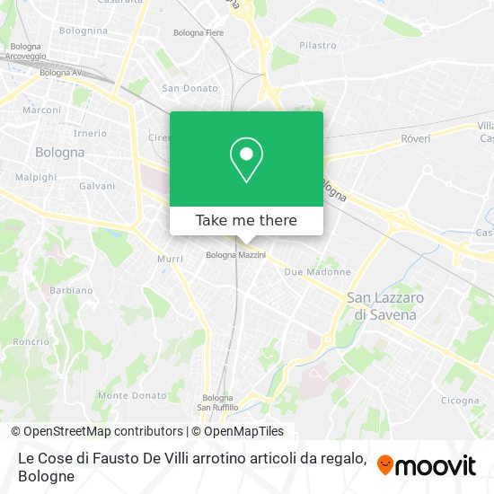 Le Cose di Fausto De Villi arrotino articoli da regalo map