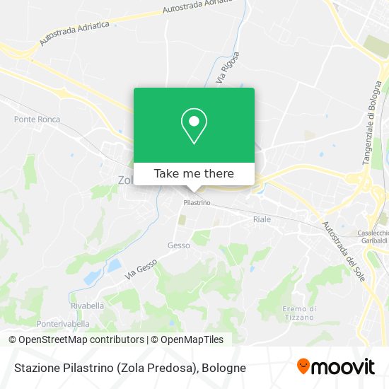 Stazione Pilastrino (Zola Predosa) map
