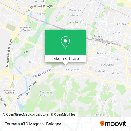 Fermata ATC Magnani map