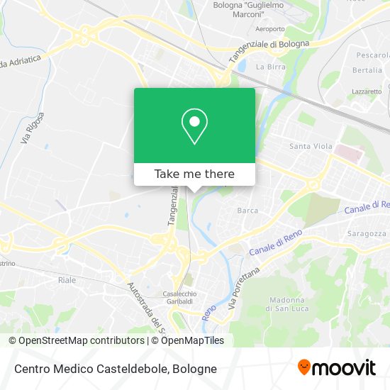 Centro Medico Casteldebole map
