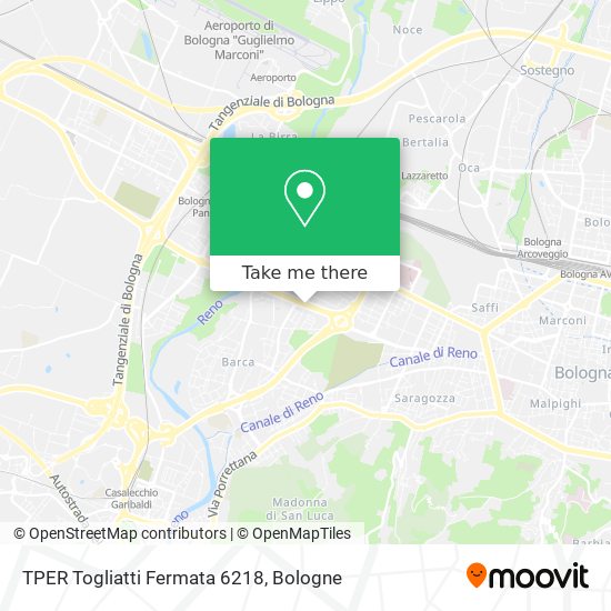 TPER Togliatti Fermata 6218 map