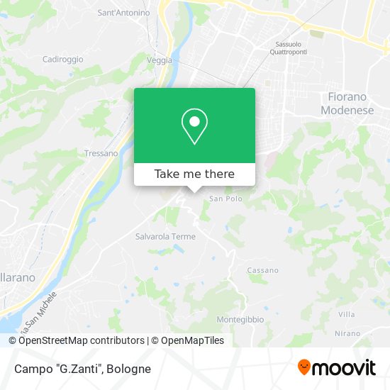 Campo "G.Zanti" map