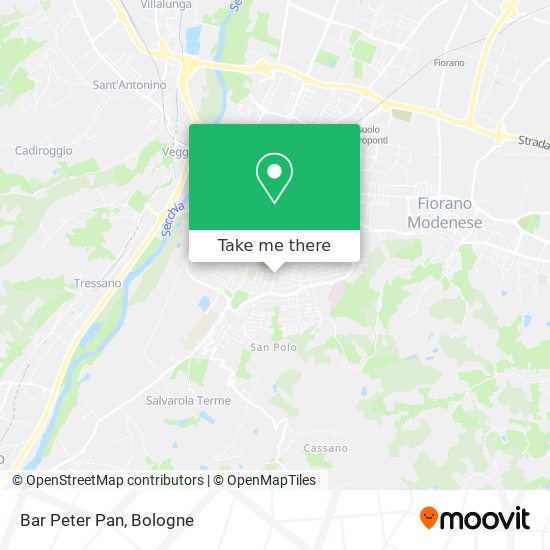 Bar Peter Pan map