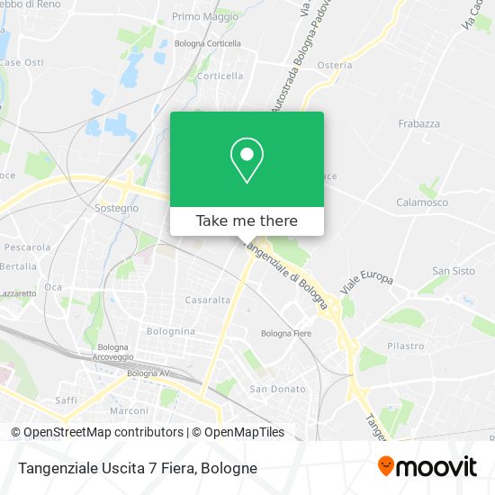 Tangenziale Uscita 7 Fiera map