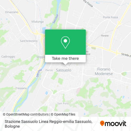 Stazione Sassuolo Linea Reggio-emilia Sassuolo map