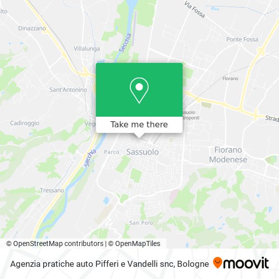 Agenzia pratiche auto Pifferi e Vandelli snc map