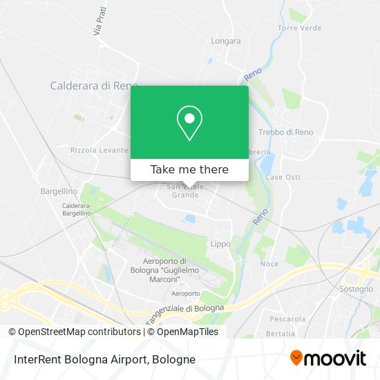 InterRent Bologna Airport map