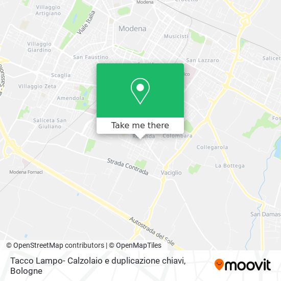 Tacco Lampo- Calzolaio e duplicazione chiavi map