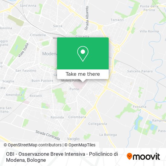 OBI - Osservazione Breve Intensiva - Policlinico di Modena map