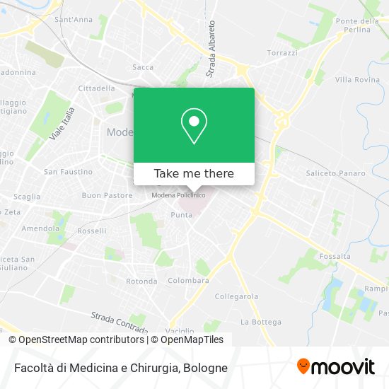 Facoltà di Medicina e Chirurgia map