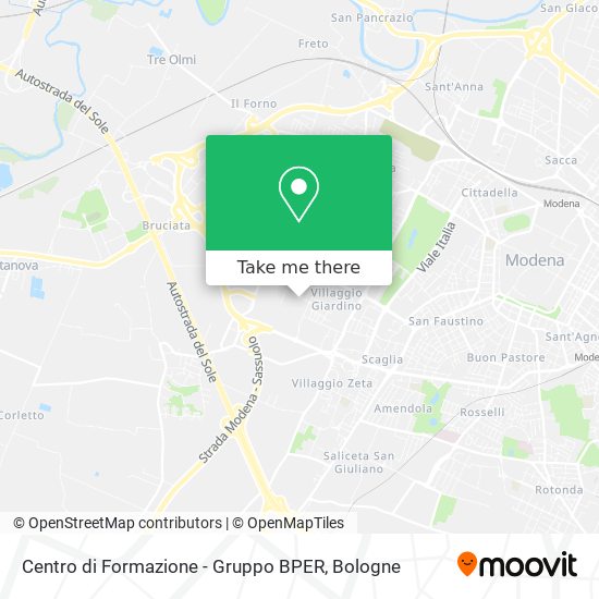 Centro di Formazione - Gruppo BPER map