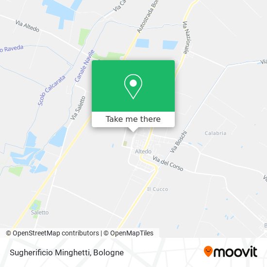 Sugherificio Minghetti map