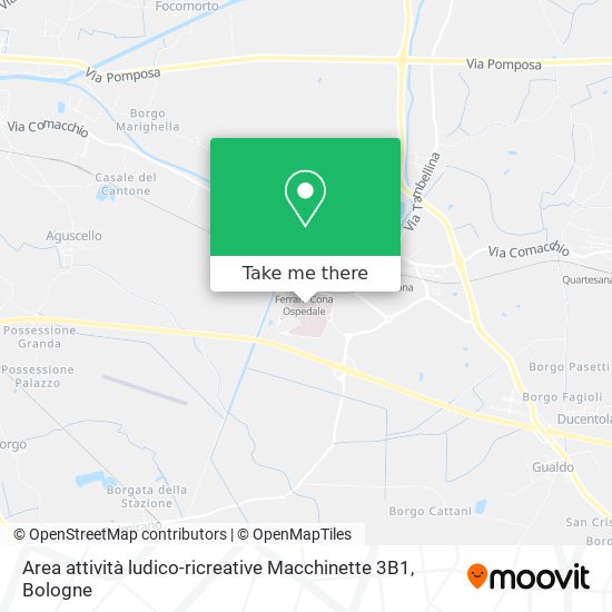 Area attività ludico-ricreative Macchinette 3B1 map