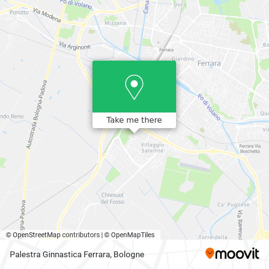 Palestra Ginnastica Ferrara map