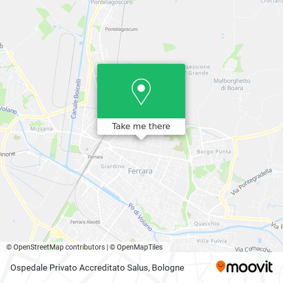 Ospedale Privato Accreditato Salus map