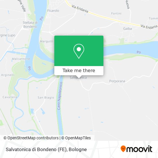 Salvatonica di Bondeno (FE) map