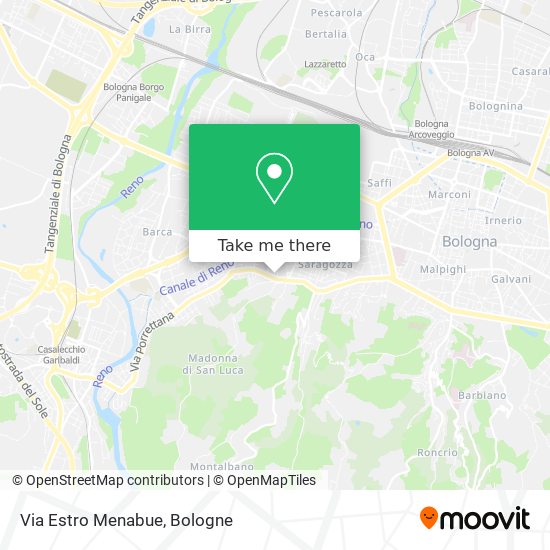 Via Estro Menabue map