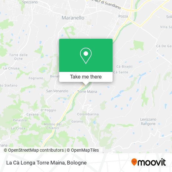 La Cà Longa Torre Maina map