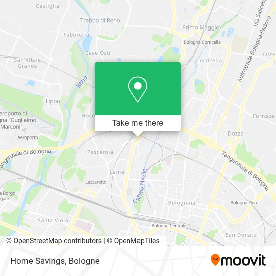 Home Savings map