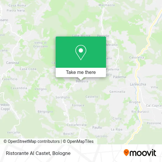 Ristorante Al Castet map